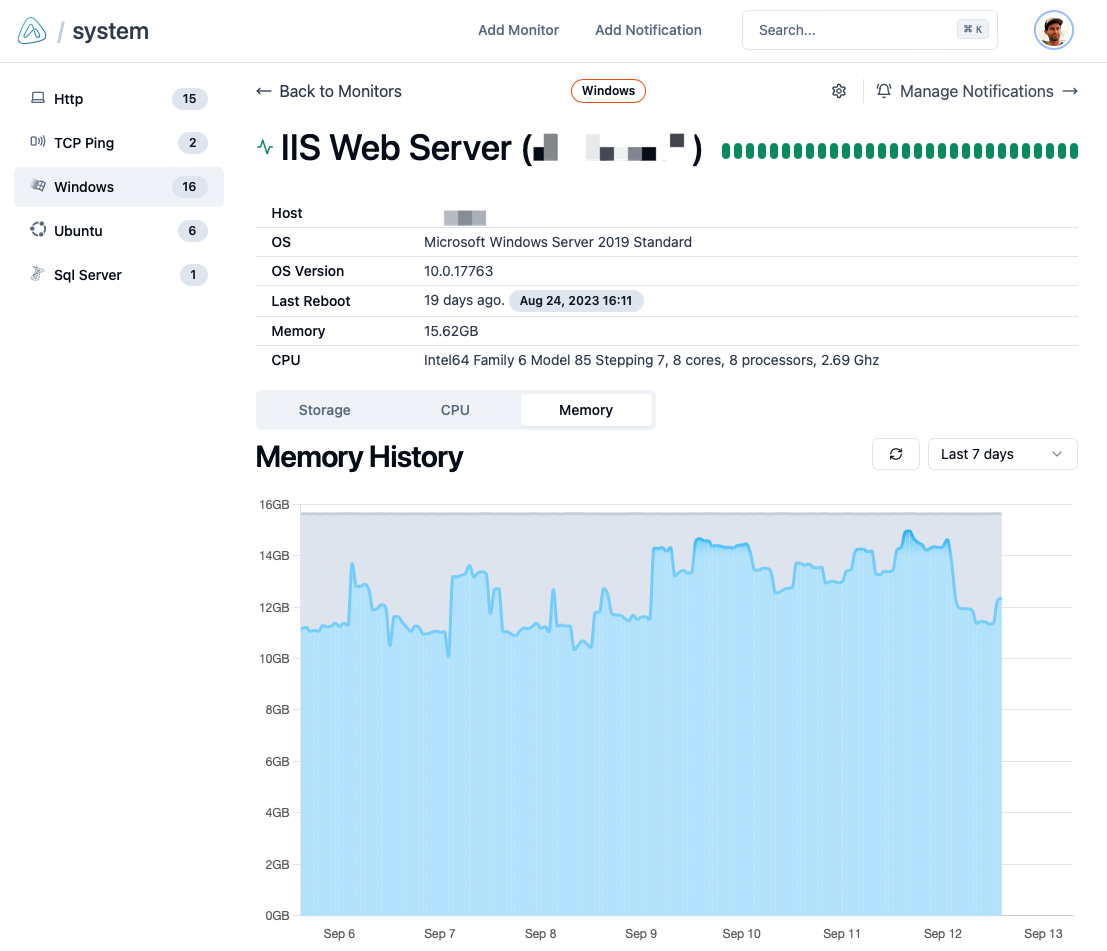 Windows Memory Utilization